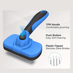 Self Cleaning Slicker Brush for Dogs & Cats – Grooming & Deshedding Tool
