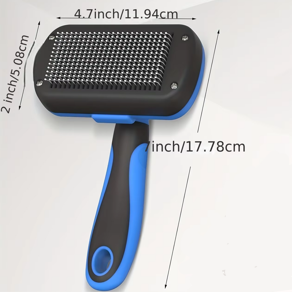 Self Cleaning Slicker Brush for Dogs & Cats – Grooming & Deshedding Tool