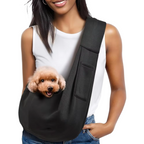 Small Dog Sling Carrier | Hands-Free Pet Bag for Puppies & Cats