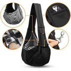 Small Dog Sling Carrier | Hands-Free Pet Bag for Puppies & Cats