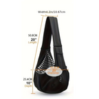 Small Dog Sling Carrier | Hands-Free Pet Bag for Puppies & Cats