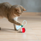 Interactive Cat Toy Ball with Moving Tail – Motion Activated Kitten Toy