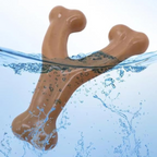 Durable Wishbone Dog Chew Toy for Aggressive Chewers – Real Bacon & Peanut Flavor, Medium