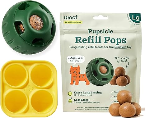 Interactive Dog Enrichment Toy Starter Pack with Treat Molds & Chicken-Flavored Snacks