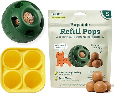 Interactive Dog Enrichment Toy Starter Pack with Treat Molds & Chicken-Flavored Snacks