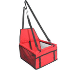 Deluxe Pet Car Seat – Washable Travel Bed with Safety Leash | Hanging Booster Cushion for Small Dogs & Cats