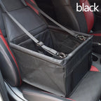 Deluxe Pet Car Seat – Washable Travel Bed with Safety Leash | Hanging Booster Cushion for Small Dogs & Cats