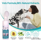 Foaming Dog Paw Cleaner with Scrubber Brush – No-Rinse Pet Foot Washer for Cats & Dogs