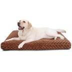 Washable Plush Dog Bed | Deluxe Crate Pad for Small to Large Dogs
