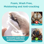 Foaming Dog Paw Cleaner with Scrubber Brush – No-Rinse Pet Foot Washer for Cats & Dogs