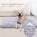 Washable Plush Dog Bed | Deluxe Crate Pad for Small to Large Dogs