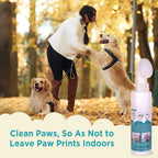 Foaming Dog Paw Cleaner with Scrubber Brush – No-Rinse Pet Foot Washer for Cats & Dogs