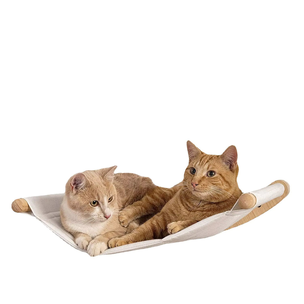 Wall Mounted Cat Hammock & Steps | Cat Shelves & Climbing Furniture