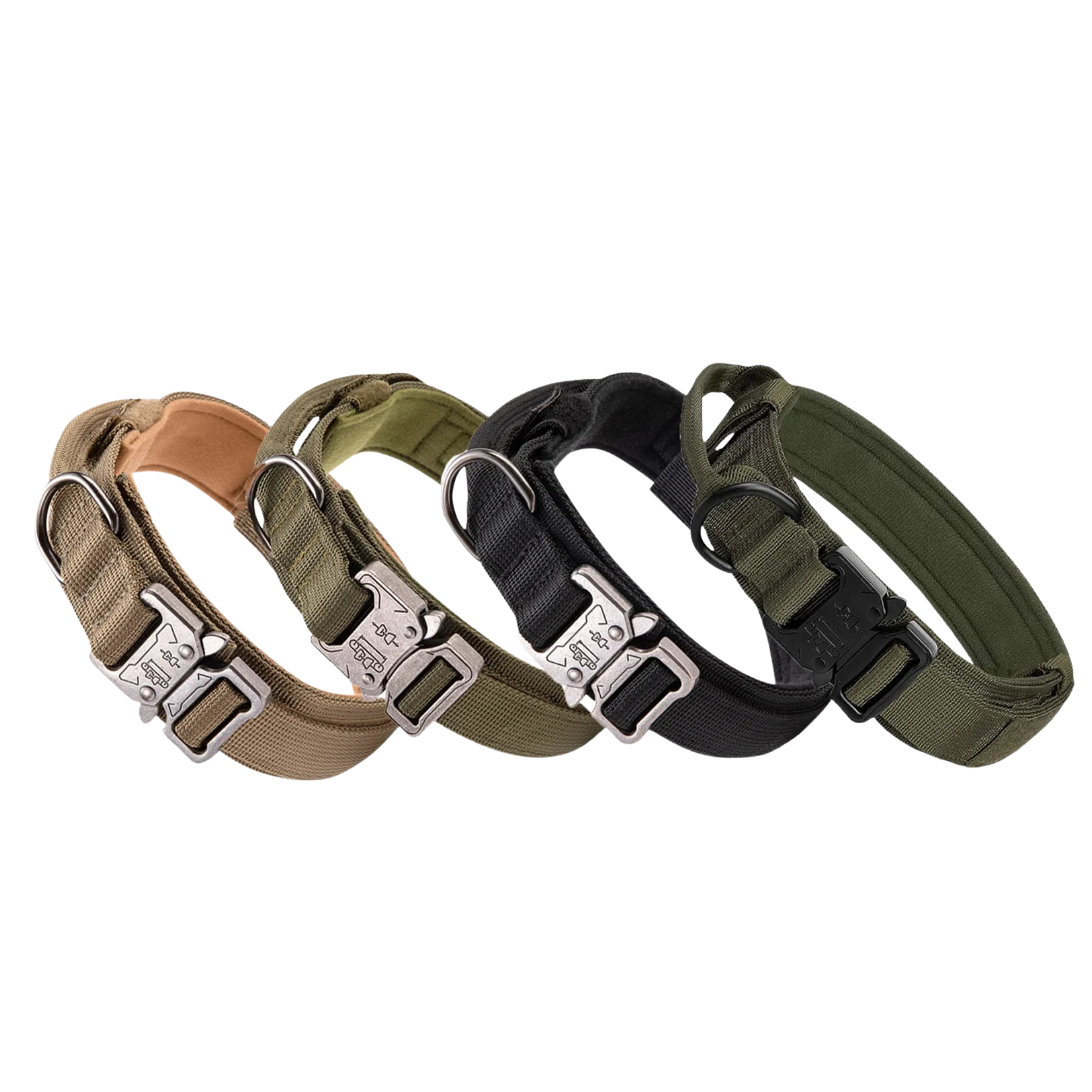 Tactical Dog Collar with Airtag Holder – Waterproof Training Collar with Handle